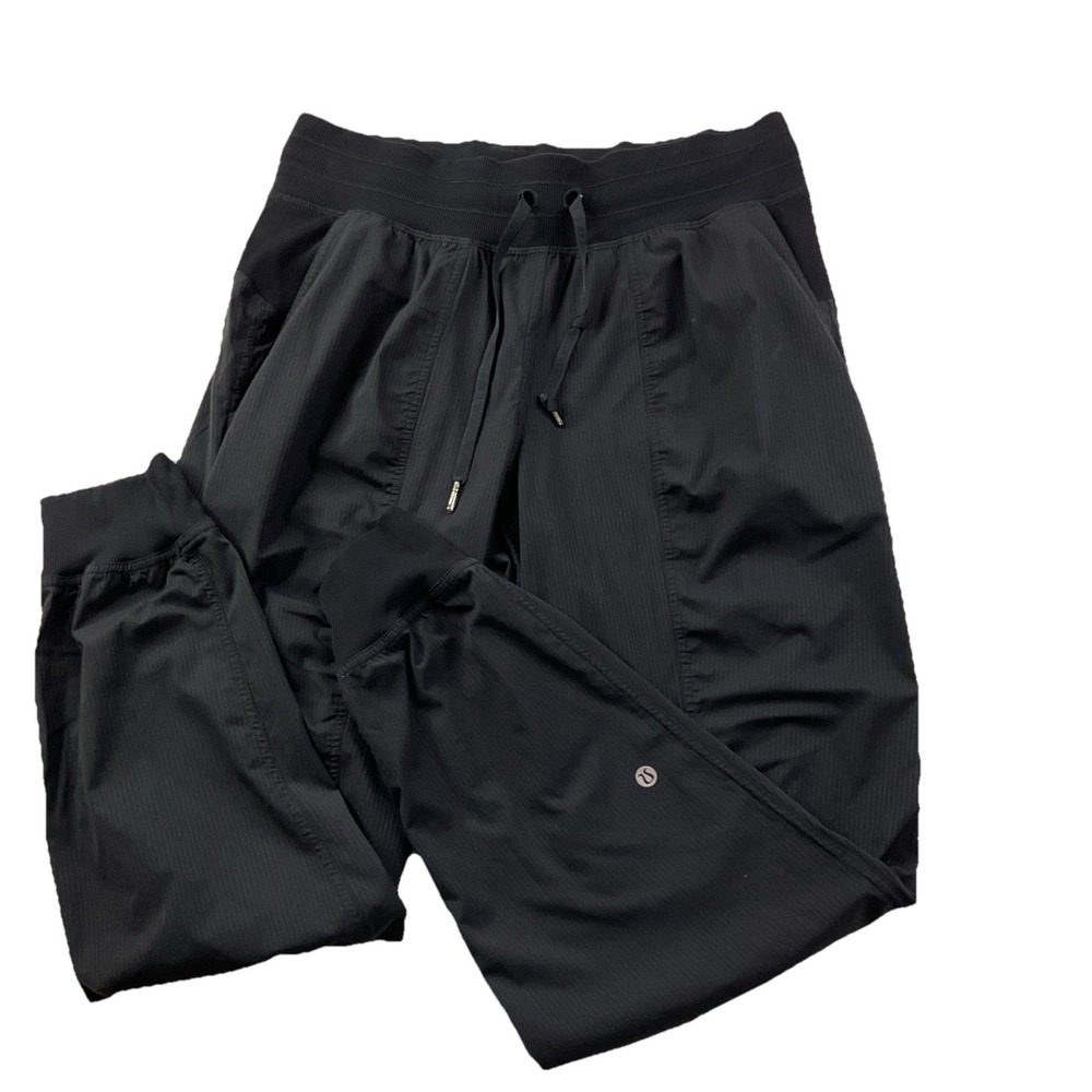 Lululemon Dance Studio Joggers Sz 8 Mid-Rise Black Full Length Athletic LW5BPJS